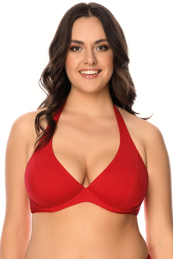 Vivisence Underwired Smooth Non Padded Bikini Top Red Red