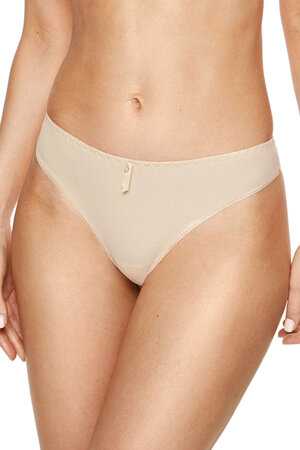 Gorteks Carla S classic smooth thong ( matching bra and briefs available) - made in EU, Beige