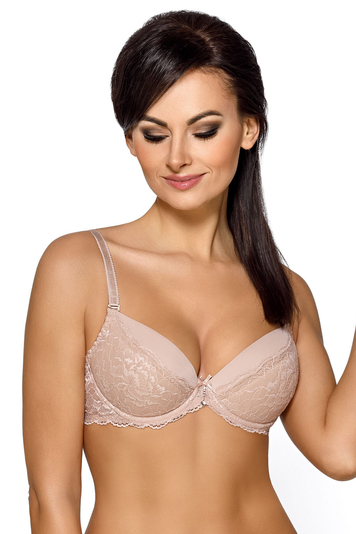 Ava 1425 push-up bra (matching briefs and thong available) - made in EU, Beige