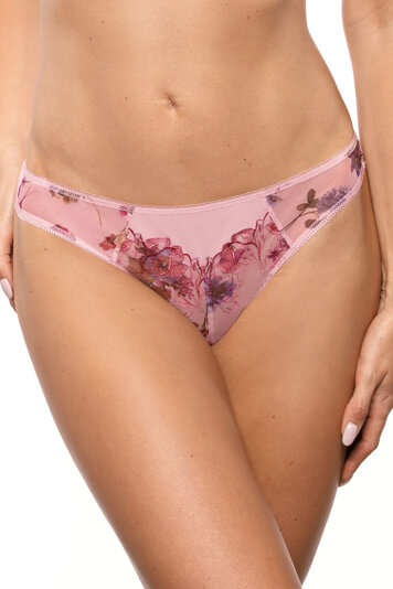 Gorteks Womens Floral Lace Thong PaolaS Pink