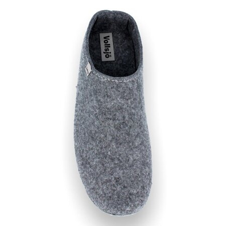 Vollsjö Men Slippers Made of Felt, House Shoes Light Gray Shoes For Gentlemen, Comfortable House Footwear, Felt Slippers, Casual Shoes, Home Slippers, Made in the EU, Light Grey
