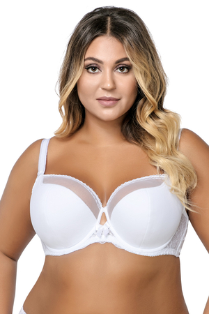 Ava 995 underwired semi padded full cup smooth lace bra for big busts maxi size