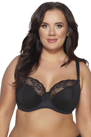 Ava Semi-padded elegant bra  2110 Azalea, Black