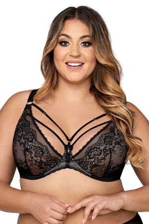 Ava Soft lacy bra  1824 Venus Maxi, Black