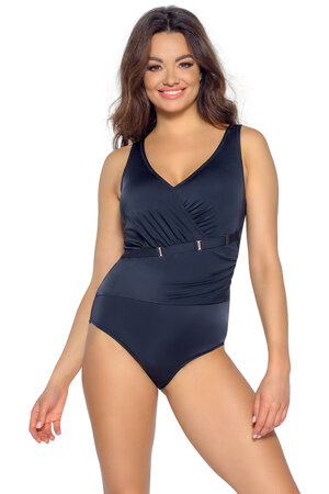 Ava smooth ladies padded one-piece swimsuit SKJ-48, Black