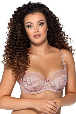 Ava underwired ladies lace non padded bra 1982 Lianel, Pink