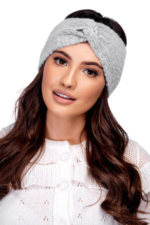 Carmen smooth classic autumn headband S-02, Grey