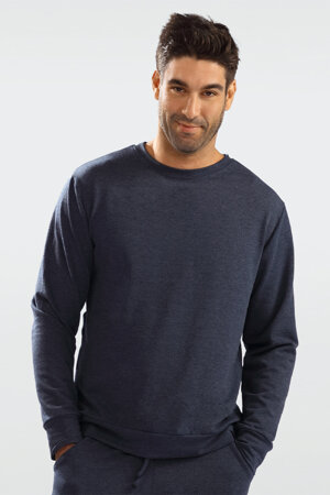 Dkaren classic casual men's long sleeved sweatshirt Justin , Blue
