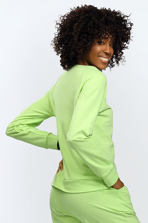Dkaren ladies' cotton sweatshirt Wenezja , Green