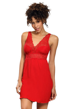 Dkaren sexy lace ladies nightdress Belinda, Red