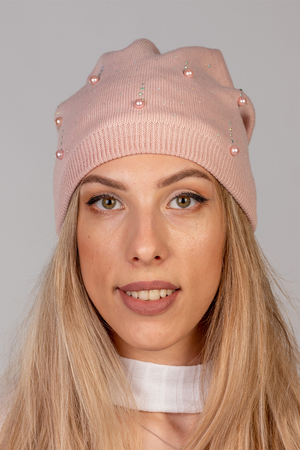 Fil'loo women's warm winter hat CD-19-12, Light Pink