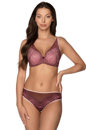 Gaia classic ladies lace briefs 1131B Asteria, Maroon