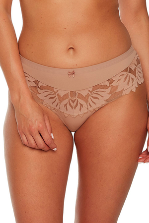 Gaia sexy ladies lace floral briefs 1134P Keto, Brown