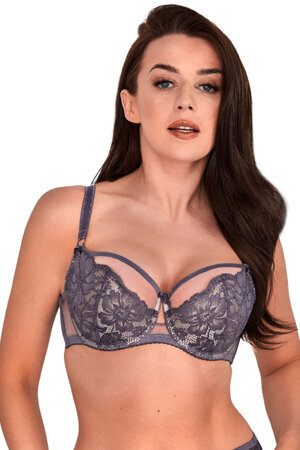 Gaia underwired lacy women's semi-padded bra 1192 Amelia, Purple