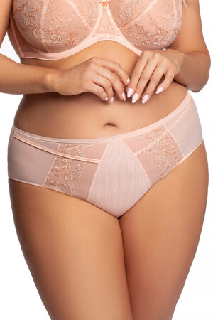 Gorsenia classic embroidered briefs for women K721 Stella, Brown