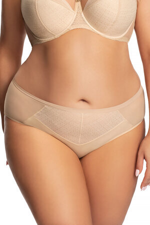 Gorsenia smooth ladies brazilian briefs K682 Christina, Beige