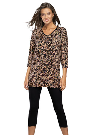Italian Fashion ladies pyjamas leopard pattern Pantera r.3/4 sp.3/4