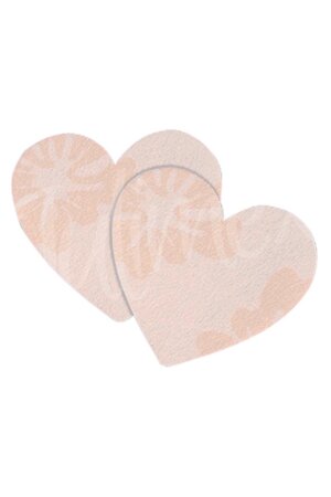 Julimex PS-04 single-use heart shape nipple covers - made in EU, colourless