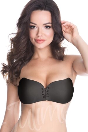 Self-adhesive strapless bras for women