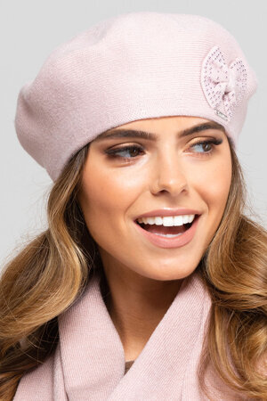 Kamea women's smooth beret Salamanka, Pink