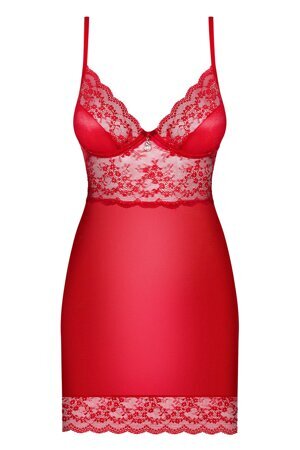 Obsessive Lovica chemise and thong set underwired cups lace women's nightwear