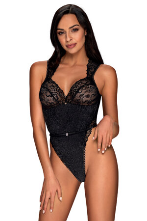 Obsessive sexy lacy ladies body Elisetta teddy, Black