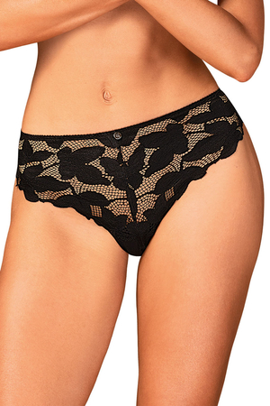 Obsessive sexy sheer lace panties briefs Editya, Black