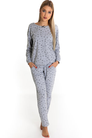 Piu Bella Two-piece pyjama set for women  PDD-42 , Grey