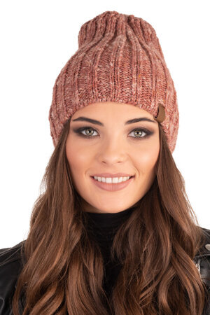 Vivisence Stylish Ladies Winter Hat Classic Style 7025, Made in EU, Copper