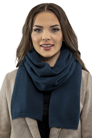 Vivisence Trendy Women's Scarf Perfect For Cold Winter Days Suitable For Casual And Elegant Outfits Made From Wool Blend For Maximum Warmth And Comfort, Dark Blue