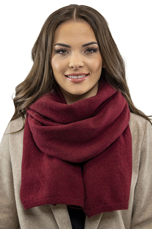 Vivisence Trendy Women's Scarf Perfect For Cold Winter Days Suitable For Casual And Elegant Outfits Made From Wool Blend For Maximum Warmth And Comfort, Maroon