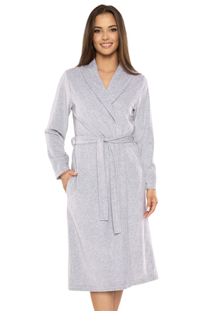 Vivisence comfortable ladies robe 5022 , Grey