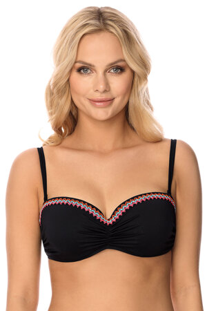 Vivisence elegant bikini top padded push-up 3223, Black