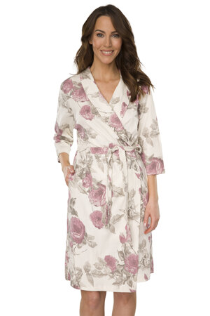 Vivisence stylish floral woman dressing gown 5019