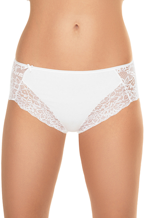 Vivisence women's smooth lace briefs  4007, White