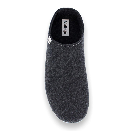 Vollsjö Men Slippers Made of Felt, House Shoes Dark Gray Shoes For Gentlemen, Comfortable House Footwear, Felt Slippers, Casual Shoes, Home Slippers, Made in the EU, Dark Grey