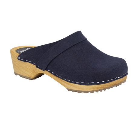 Vollsjö Women's clogs 125-901S-D, Microfibre-Navy Blue