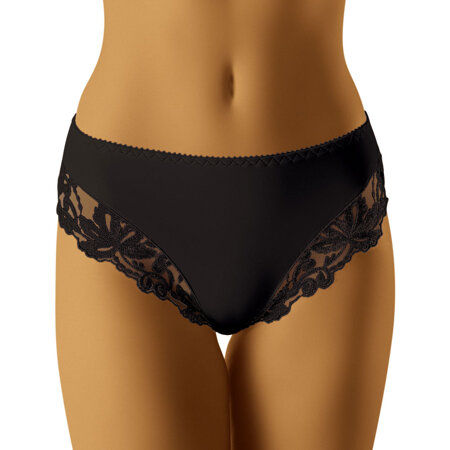 Wolbar woman smooth briefs higher waist WB10, Black