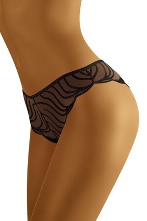 Wolbar women's briefs with embroideries WB27, Black