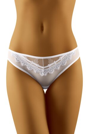 Wolbar women's mesh sheer briefs WB108, white