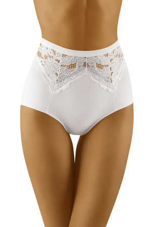 Wolbar women's shaping lace briefs WB422, White