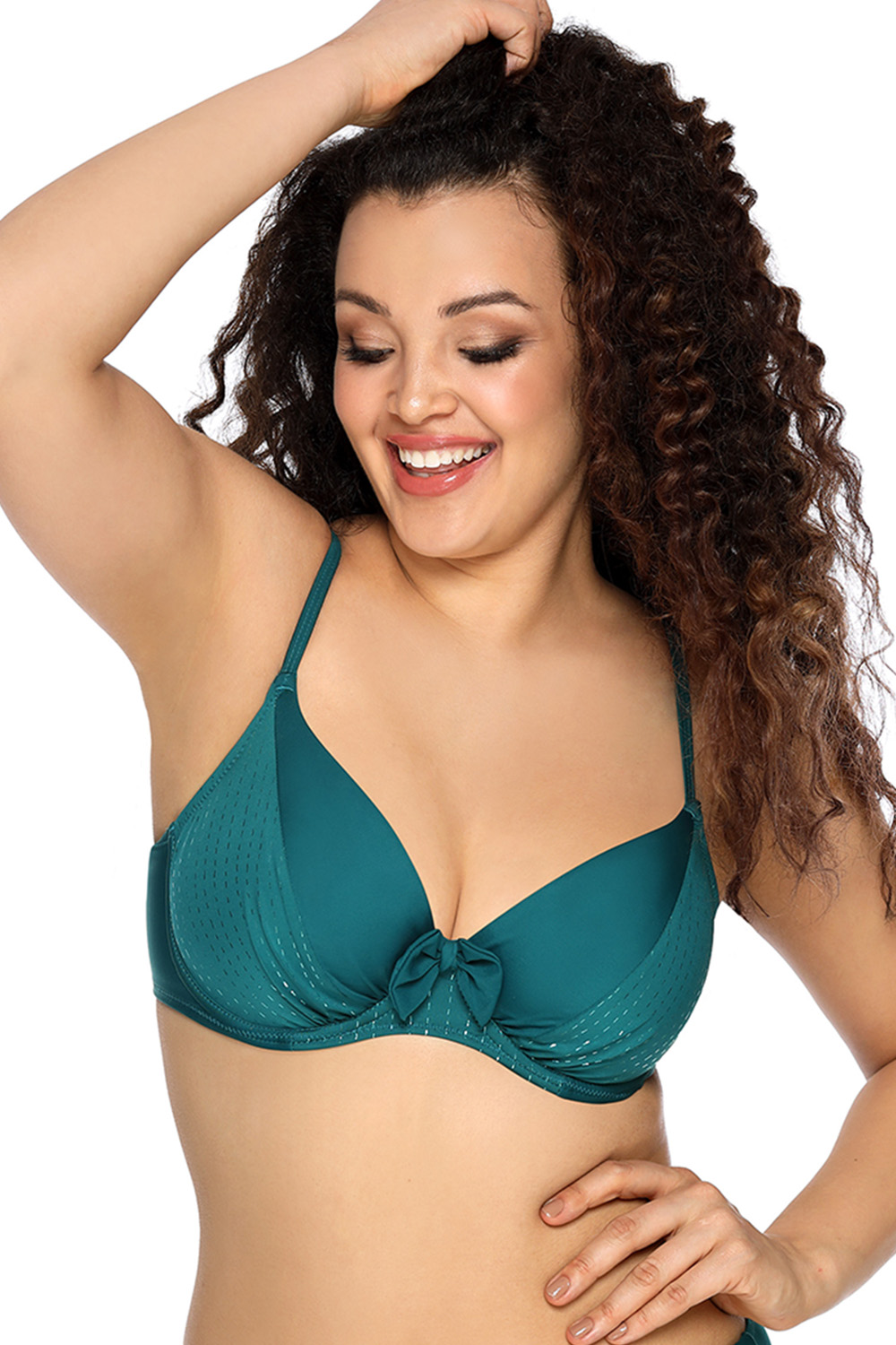 Ava smooth underwired soft bikini top SK-140 , Green