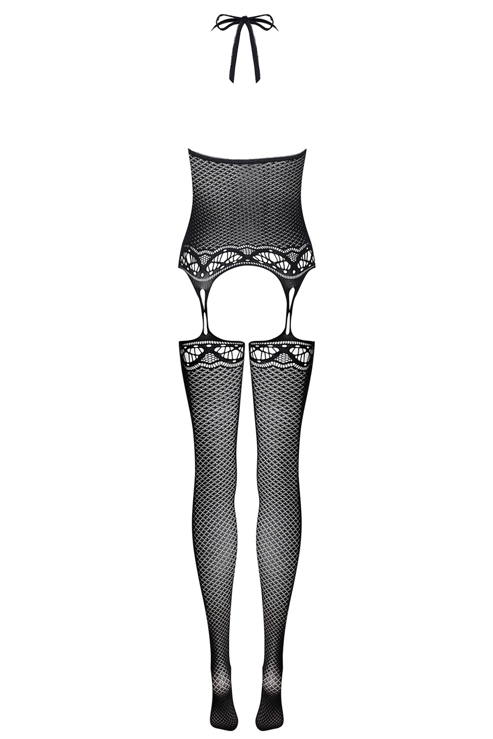 Obsessive Sexy Mesh Open Crotch Bodystocking F226 Black