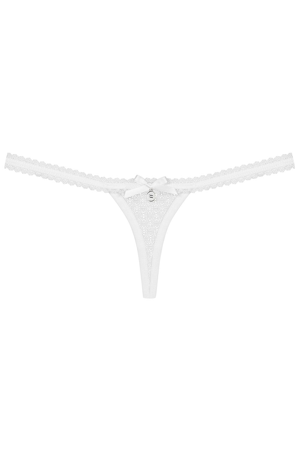 Obsessive women's sexy lace thong 843-THO-2 | White