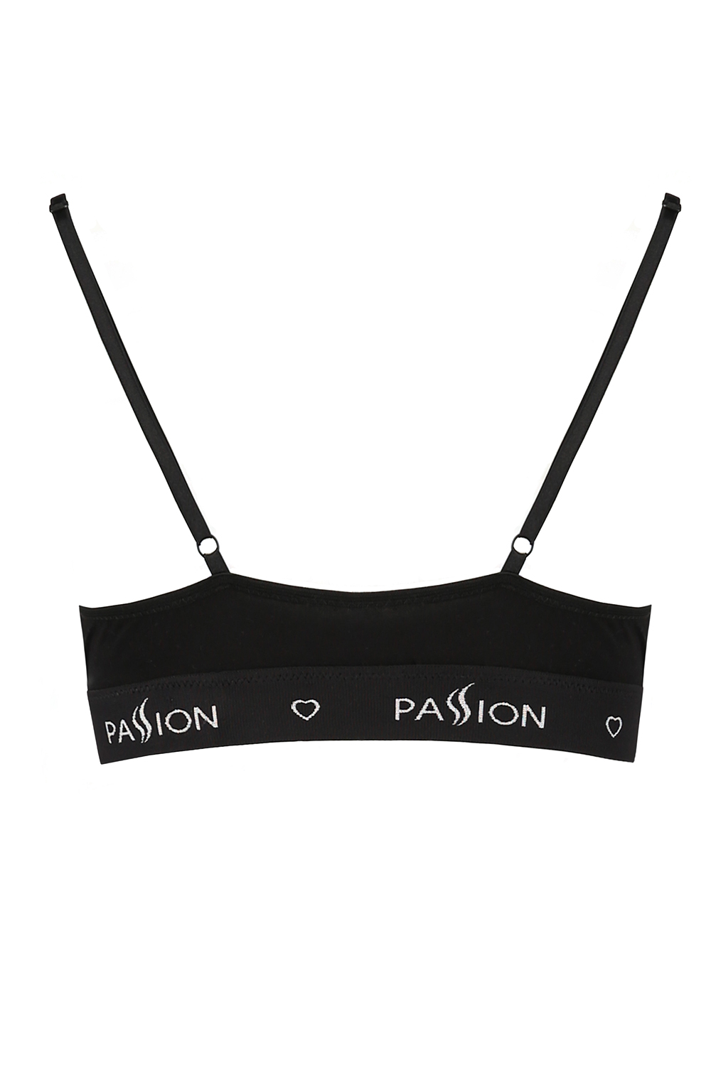 Passion womens soft lace sports bra PS001, Black | Black