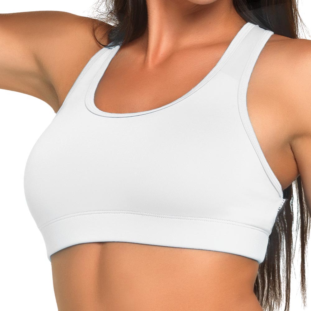 wide strap sports bra