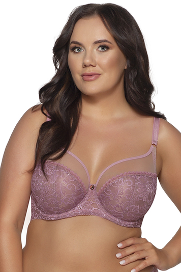 Ava Lace soft bra 1396 , Purple