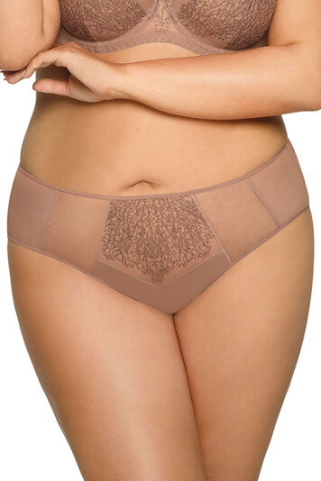 Ava classic ladies panties with shiny embroidery 1945/B Copper Tree