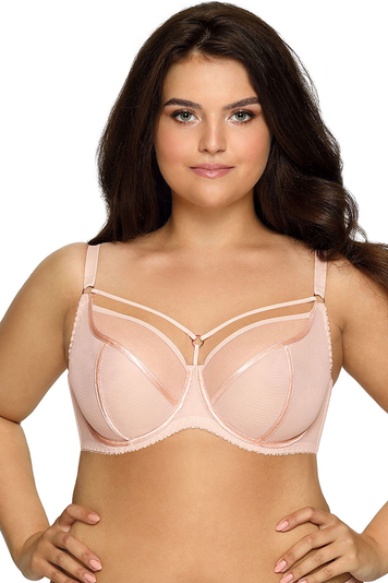 Ava underwired cage non padded bra 1923 Protea, Beige