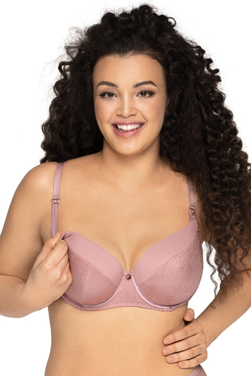 Ava underwired comfortable maternity bra 1962 Funky Twist, Pink